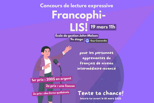  Francophi-LIS – Concours de lecture expressive en français